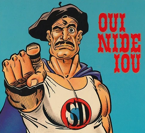 We need you (written as "Oui nid iou")